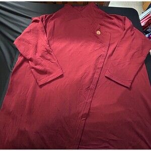 NWOT Dreams Co Wrap Cardigan 26/28 2X Burgundy Fleece Lined Button Cozy Stretch